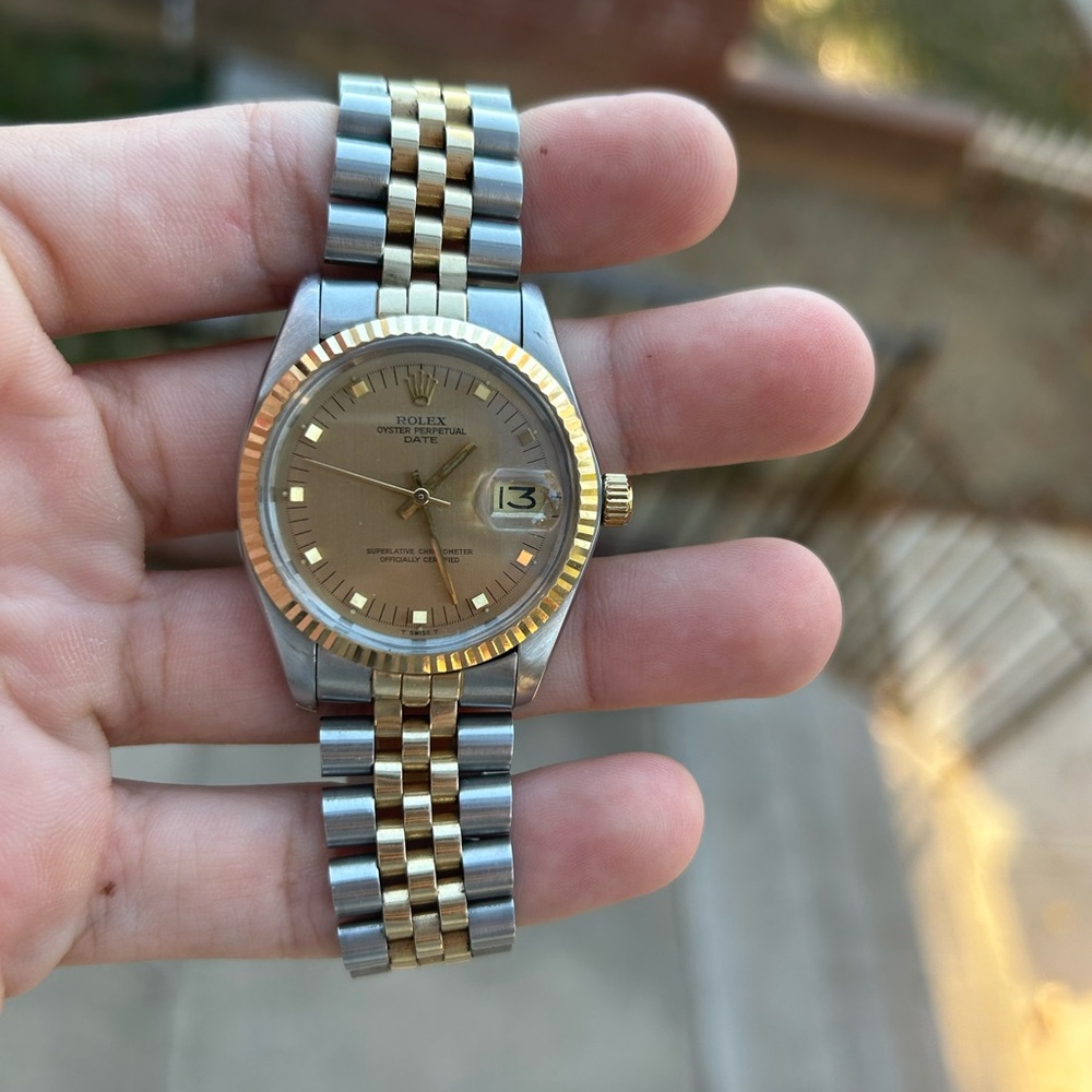 Rolex 1505 34MM two tone amazing watch